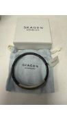 Skagen Men's Stainless Steel Push Button Bracelet, Silver, Size 18.5-20cm
