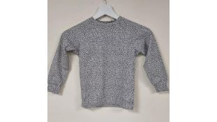 Two Mingo Kids Dots Long Sleeved T-Shirt, Black, White, Size 2-4 Years