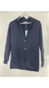 Falconeri Men's Cardigan, Navy, Size UK S