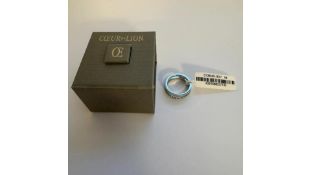 Coeur De Lion Eternal Unity Ring In Silver, Size 54