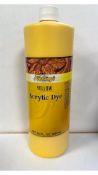 Fiebing's Acrylic Dye for Smooth Leathers, 946ml, Yellow
