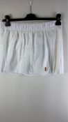 Nike Women's Tennis Skirt, Slim Fit, White, Size L