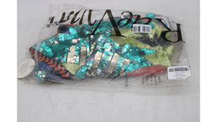 Raevynn Bowie Sequins Mini Dress, Multi, UK 6