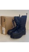 Dr. Martens 1B99 Boots, Black, UK 6. Used, Clean/Refurbished, New Sole. Box damaged
