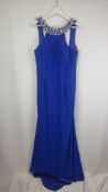 Bridesmaids Tole Embellished Dress, Blue, UK Size 14