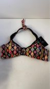 Nurria Ferrer Women's Desiree Halter Bikini Top, Multi, UK 12