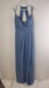 Sorella Vita Bridesmaid Dress, Shadow Blue, UK 16. Defects, Some White Marks to Back