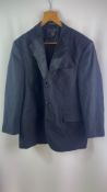 Tommy Hilfiger Mens Jacket, Black, Size 42S. Used, Creases Due to Storage, Dust Marks, Abrasions On