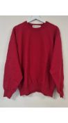 Redwood Men's Classic Pullover Sweatshirt, Red, Size M
