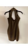 Nookie Viva 2 Way Mini Dress, Mocha, Size M