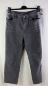 OY Men's Straight Leg Jean, Grey, Size 2. Used