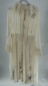 Victoria Beckham Women's Pleated Tea Dress, Vanilla, Size 8. New with Tags, Dirty with Marks