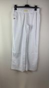 Studio Seven Women's Lazy Day Pants, White, Size Small
