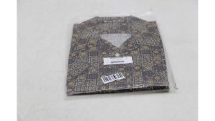 Acne Studios Men's Printed Button Up Shirt, Cacao Brown/Multi, Size XL