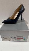 Luisa B Womens Court Heeled Shoes, Navy, UK 3
