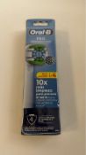 Seven Oral B Pro Precision Clean Toothbrush Heads, 4 Per Pack, White. Box damaged