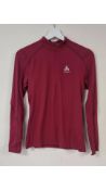 Odlo Women's Half Zip Layer, Red, Size S