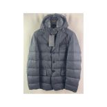 AGF Marostica Men's Double Front Wool Coat, Grey, Size 54/XXL