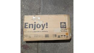 Gardenline Rocking Sun Lounger, Grey. Box damaged