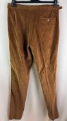 Anderson & Sheppard Men's Corduroy Trousers, Brown, Size 36, Not Hemmed