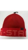 G-Star RAW Men's Effo Vector Beanie, Red, One Size