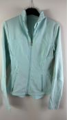 Lululemon Women's Fitness Top, Long Sleeve, High Neck, Small, Mint Green. Used, Marked