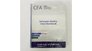 Kaplan Schweser CFA 2019 Exam Prep Workbook Level 3, Vol 1+2