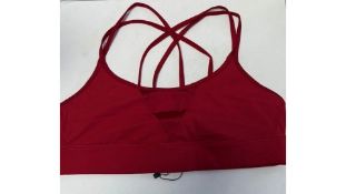Alala Peak Sports Bra, Ruby Red, Size M