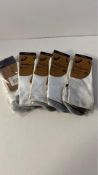 Asics Cushioned Performance Socks, 5 Pairs, 43-46, Marked/Dirty