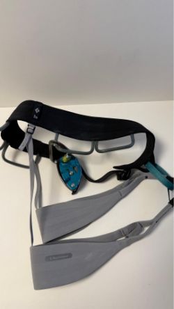 Petzl Clip with Black Diamond Harness, Multicoloured. Used, Not checked