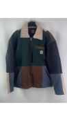 Carhartt Mens Patchwork Reworked Jacket, Multicolored, Size S, No Tags