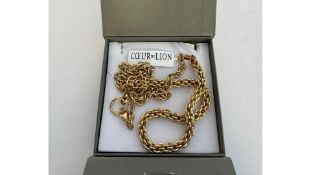 Coeur De Lion Mesh Chain Necklace In Gold