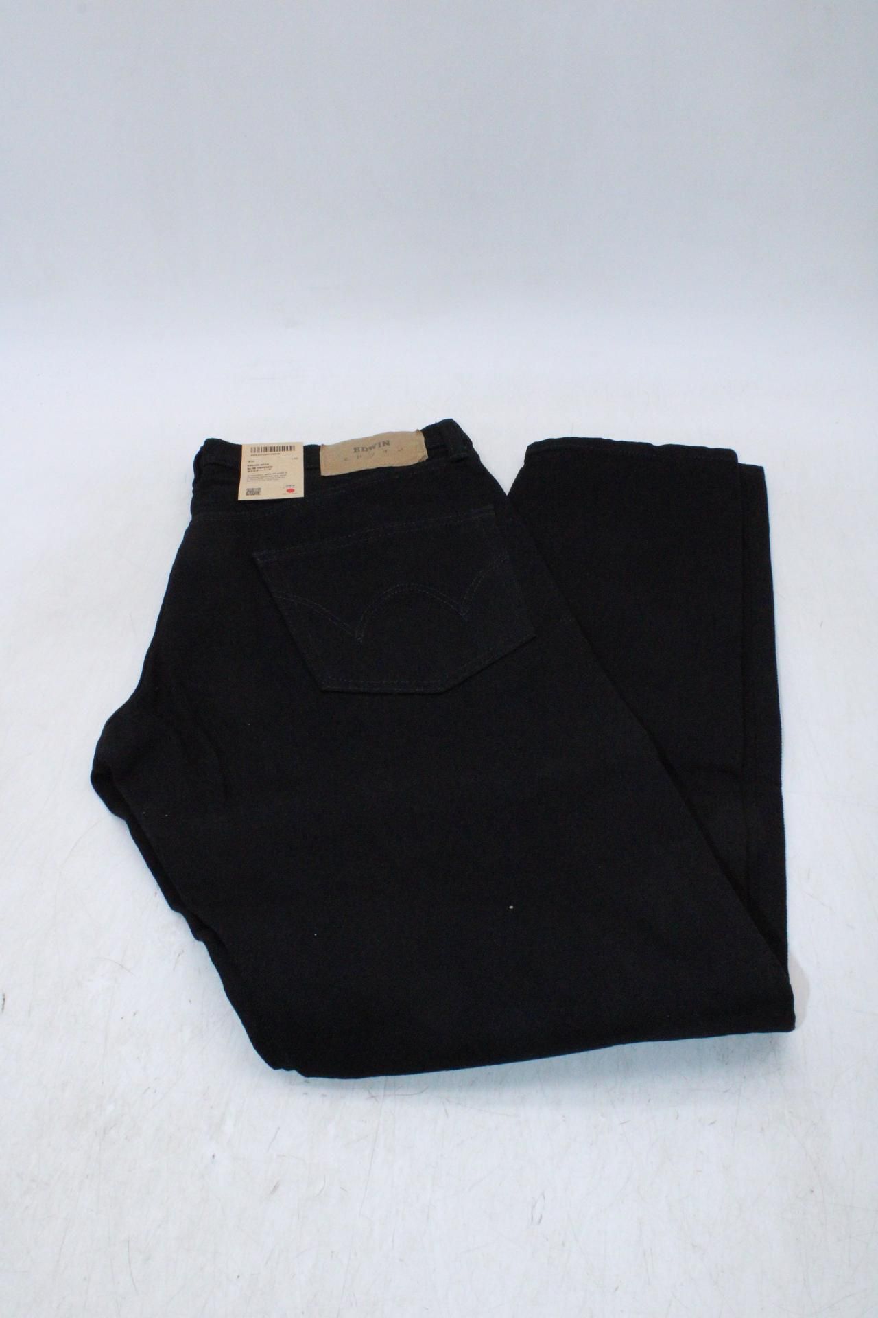 Edwin Slim Tapered Jeans, Black, W-30 L-30
