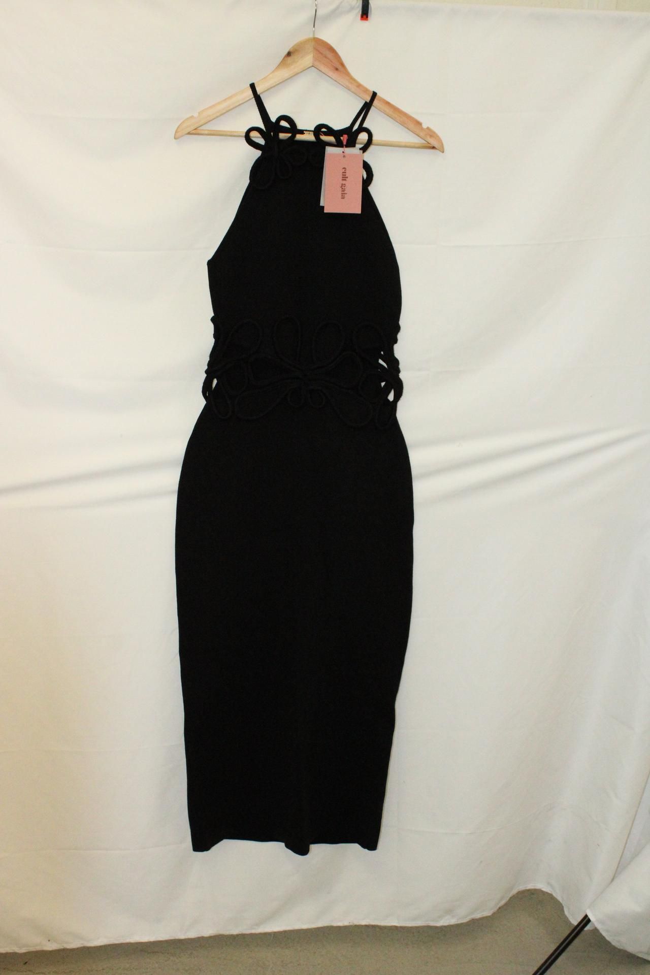 Cult Gaia Jena Knit Dress, Black, Size M