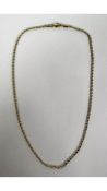 GLD Rope Necklace In Yellow Gold, 2mm, Length 18"