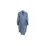 British Boxers Men's Cotton Nightshirt, Blue Stripe, Size S