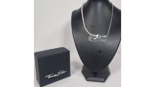Thomas Sabo Charmista Pink Cold Enamel Rose Quartz Necklace