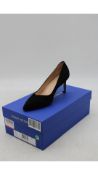 Stuart Weitzman Anny 70 Suede, Black, Size 35