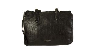 Gianni Chiarini Marcella Croc-Effect Shopper Bag, Black