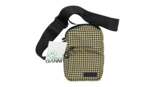 Ganni Tan Mini Festival Bag, 334 Gingham Starfish