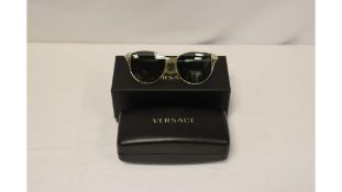 Versace Women's Sunglasses, Black/Gold, VE2211