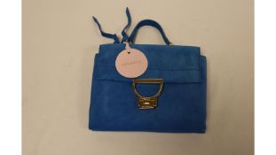 Coccinelle Arlettis Handbag, Suede, Signal Blue, DD6