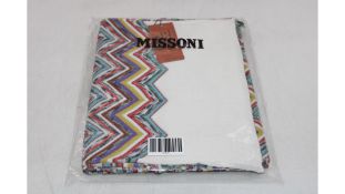 Missoni Scarf, White/Multicoloured/Green