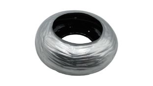Alexis Bittar Puffy Lucite Bangle Bracelet Silver, S/M. Used
