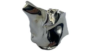Misho Flow Ring Silver Rhodium Plated, Size XS
