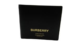 Burberry Logo Leather Wallet, Gold
