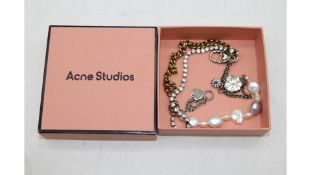 Acne Studios Women's Bracelet, Antique Silver/Antique Gold