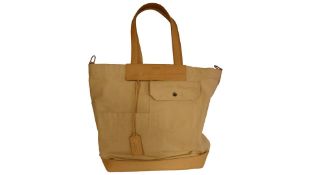 Shinola Detroit Pocket Canvas Tote, Cream