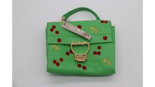 Coccinelle Arlettis Emboidered Leather Handbag, Green, E1 BVB 55 B7 01