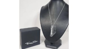Thomas Sabo Sterling Silver White Stones Necklace, 45cm